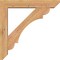 Ekena Millwork Olympic Slat Smooth Bracket w/ Offset Brace, Western Red Cedar, 5 1/2"W x 28"D x 28"H BKT0604X28X28OLY06SWR - alternate 2